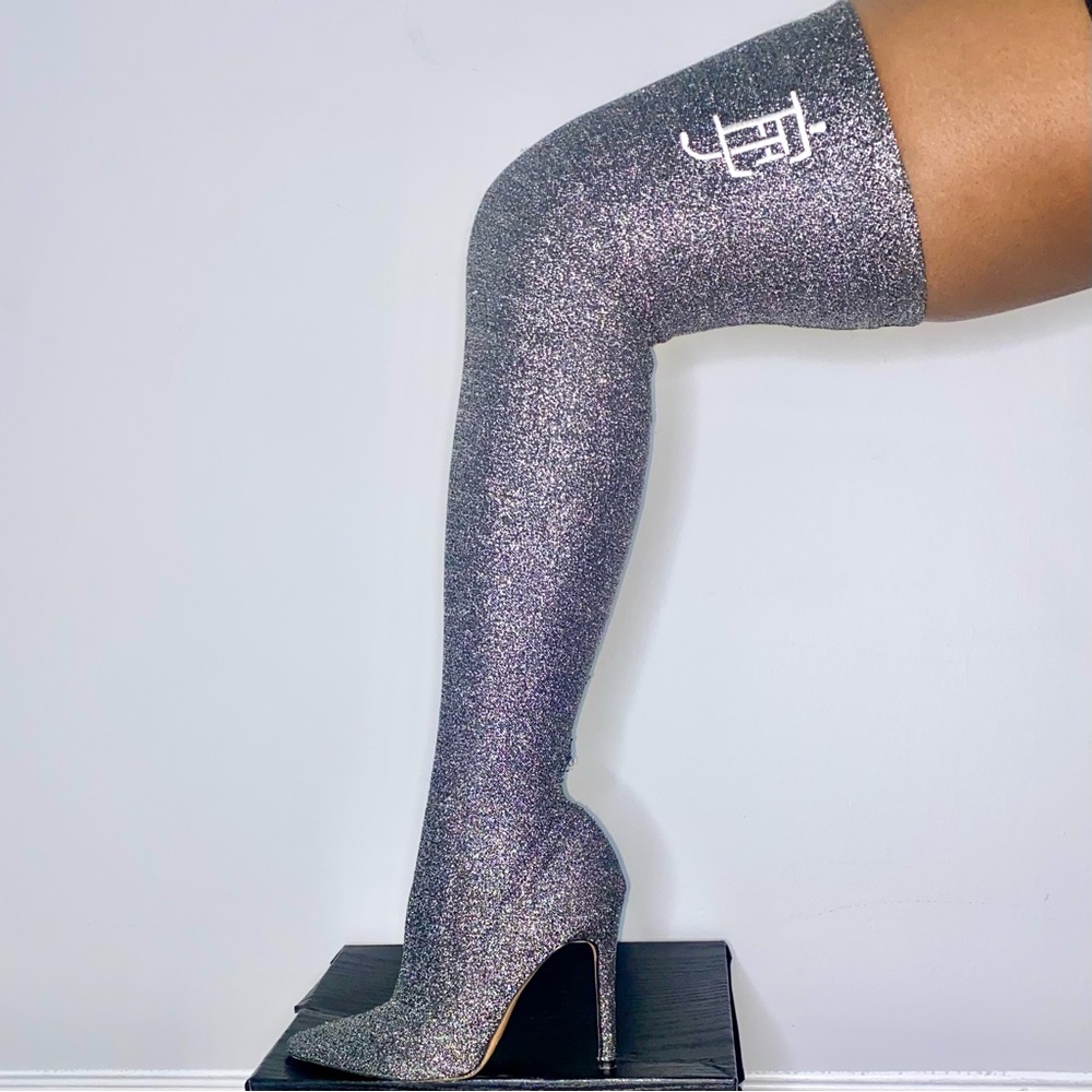 Sparkly Thigh High Boots 🤩